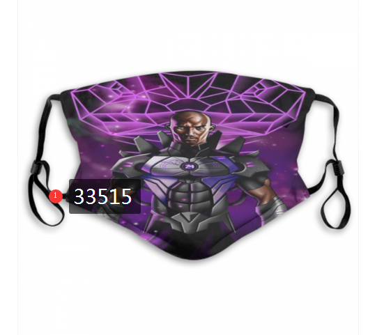 2021 NBA Los Angeles Lakers #24 kobe bryant 33515 Dust mask with filter->nba dust mask->Sports Accessory